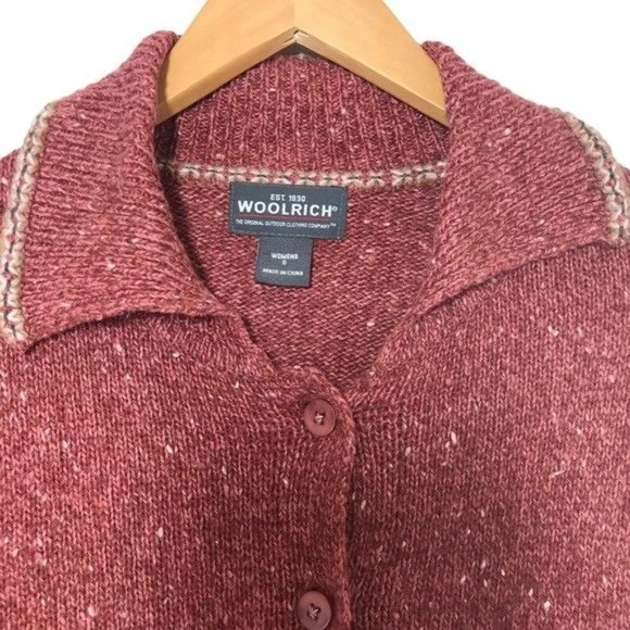 WOOLRICH Grenadine Button Front Cardigan Size Small - Picture 7 of 8